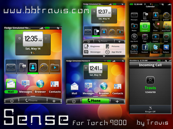 free Sense htc themes for bb torch 9800 os6.0
