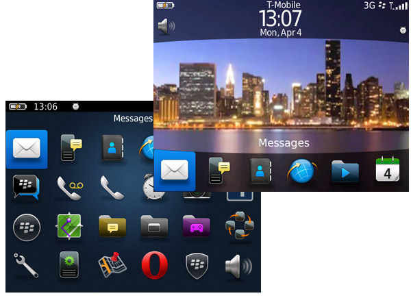 Simple Elegan 6.1 themes for blackberry 9780,9700,9650