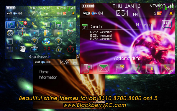 Beautiful shine themes for bb 8310,8700,8800 os4.