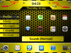 <b>Chrome Theme for blackberry curve os4.6+</b>