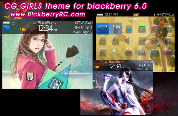 CG GIRLS 9700,9780 theme for blackberry 6.0