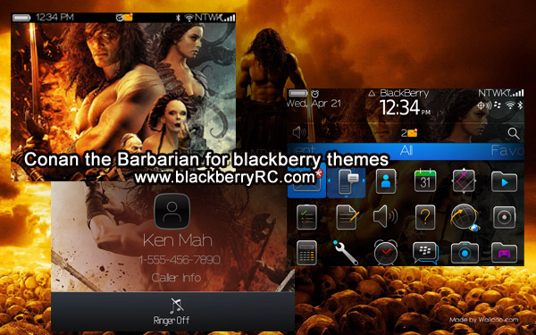 Conan the Barbarian theme for bb 9700,9780,9650 os6.0