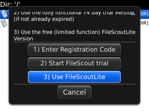 FileScout v2.7.1.7 for blackberry apps
