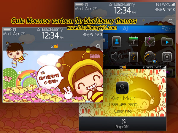 Cute Mocmoc cartoon theme for bold 9650,9700,9780