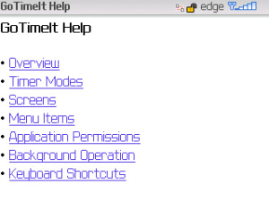 GoTimeIt v2.6.1 for blackberry applications