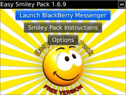 Easy Smiley Pack 1.9.8 for BlackBerry® Messenger