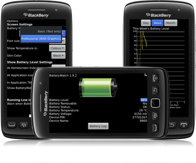 BatteryWatch 1.8.9 for blackberry os7 apps