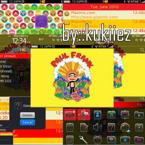 Paul Frank os6.0 themes for blackberry 9650,97xx