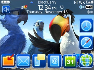 free Rio toon for blackberry 9300 themes os5.0