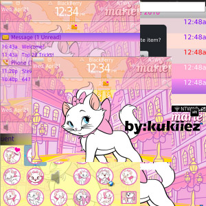 free Marie Cat pink os6 9780 bb themes os6.0