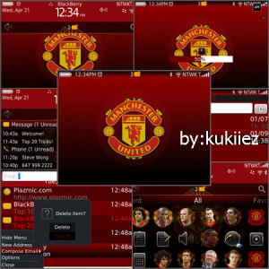 MAN UTD zen theme for blackberry 9650,9700,9780 o