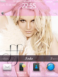 Pink Femme Fatale for blackberry 9800 torch themes