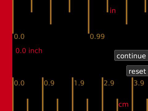 Advanced Ruler v1.0 for BlackBerry applications