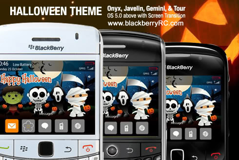 Halloween Theme for BlackBerry 8900,9630,9700 ony