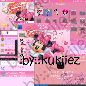 Minnie Mouse - pink blackberry 97xx,9650 themes os6.0