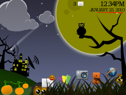 <b>Haunted Halloween v1.0 blackberry theme</b>