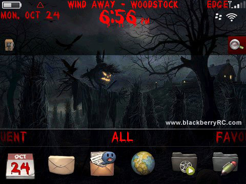 Free Halloween theme for blackberry 9650,97xx os6