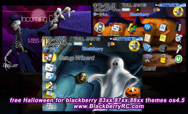 free Halloween for blackberry 83xx,88xx themes os4.5