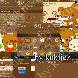 Rilakkuma themes for blackberry 9780,9700,9650 os6.0