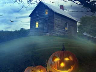 haunted house blackberry curve wallpapers