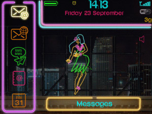 Free NightLife 1.0.0 for blackberry themes ( Tria