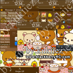 Rilakkuma themes for blackberry 8530 theme os5.0