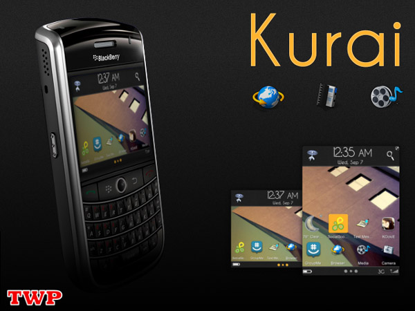 <b>Kurai v1.0 for blackberry themes</b>