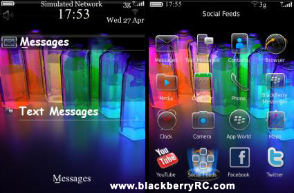 Color 9800 today theme for blackberry os6 themes