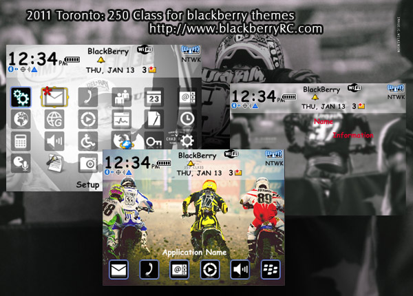 2011 Toronto: 250 Class for blackberry 83xx os4.5 zen themes