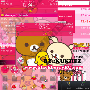 Cute Rilakkuma themes for blackberry bold 9700,9780