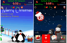 Blackberry 9800 christmas torch themes