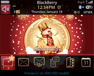 Christmas Holidays v1.3.0 for blackberry themes