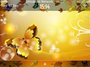 Autumn WARM and LOVE for blackberry os5.os6 theme