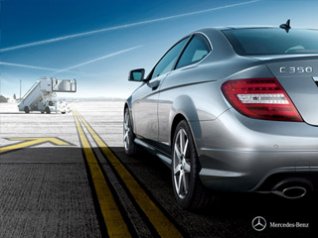 Benz C350 C-Class Coupe for bb 9700 wallpaper