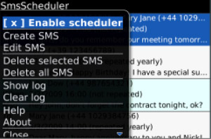 SmsScheduler v1.0.2 for blackberry apps