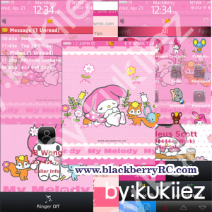 My Melody (マイメロディ) for blackberry 9800 themes