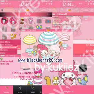 My Melody (マイメロディ) for bb 9650,97xx themes os6.0