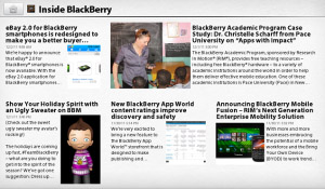 BlackBerry News App V1.2.0.5 for PlayBook Apps