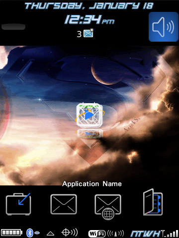 Superman theme for blackberry 95xx os4.7 themes