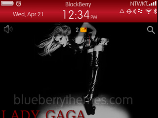 Lady Gaga for bb bold 9700 themes os5.0