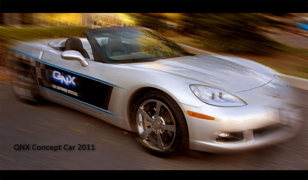 <b>QNX Concept Car 2011 - Wallpaper for BlackBerry P</b>