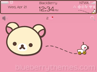 Korilakkuma OS6 theme for blackberry 9780, 9700