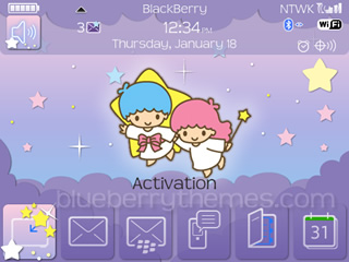 Cute Little Twin Stars for BB 9780,9700 themes