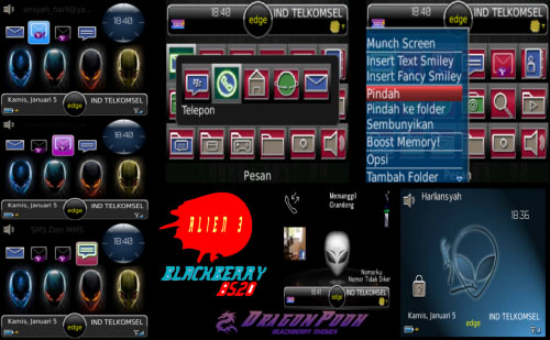 Alien 3 for blackberry 8500 themes