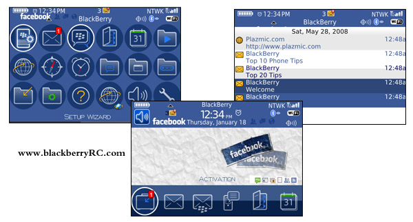 Facebook theme for blackberry bold 9000 model