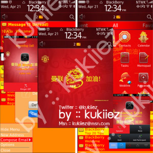 Man Utd for blackberry 9800 torch themes