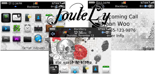 free Skull theme for blackberry curve 85xx,93xx