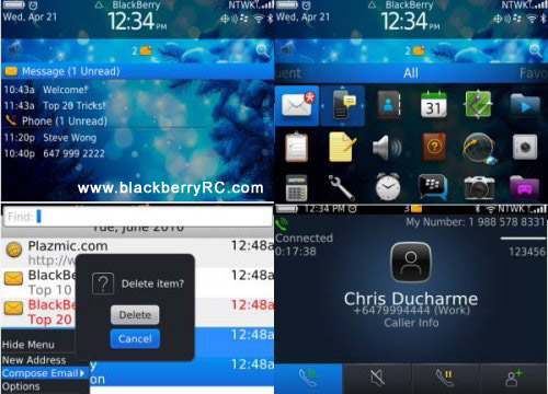 Magic Night OS7 Icons for blackberry 9800 themes