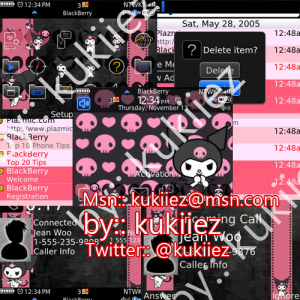 Download Free A Cute Cat – Hello Kitty Themes blackberry 8520.