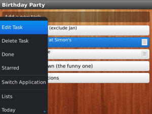 Wunderlist v1.0.2 for blackberry 9900 apps